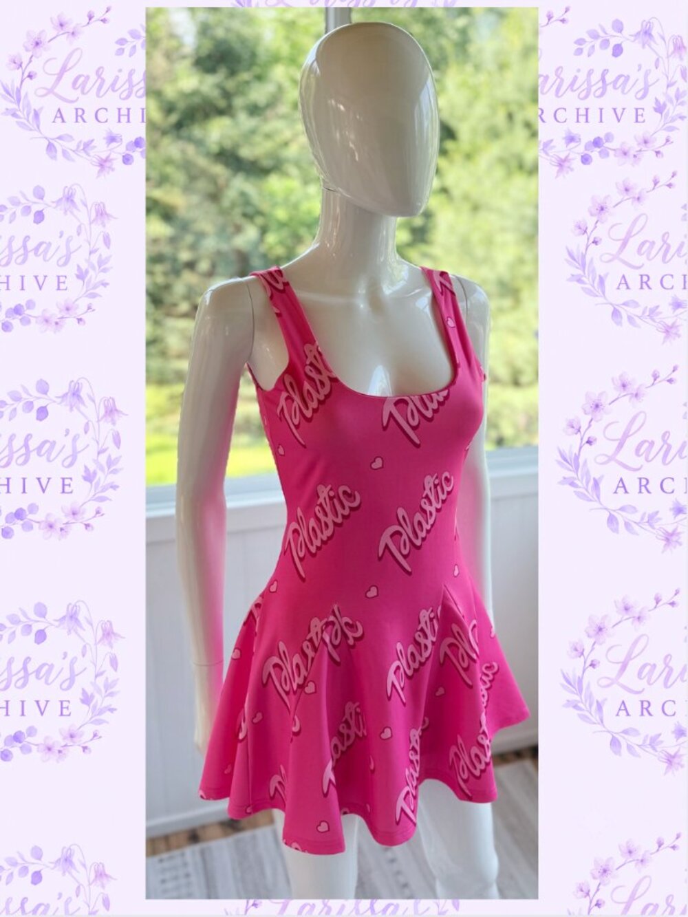 Sugar Thrillz by Dolls Kill | "Life Is Plastic" Barbiecore Mini Dress | Size XS